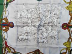 Sciarpa di seta vintage Gucci MAI INDOSSATA anni '80 - '90 Nuovo Vecchio Stock