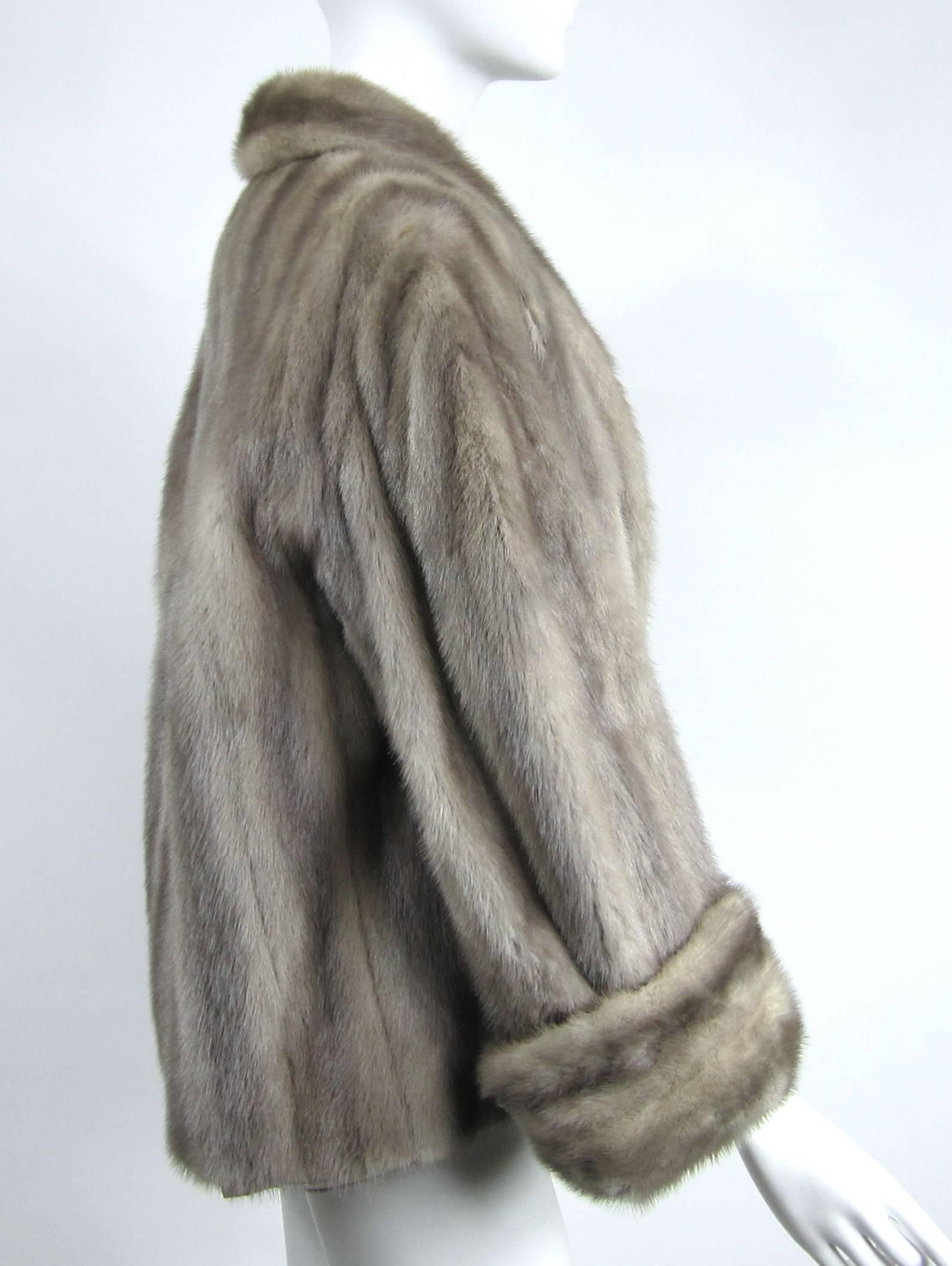 vintage silver mink coat