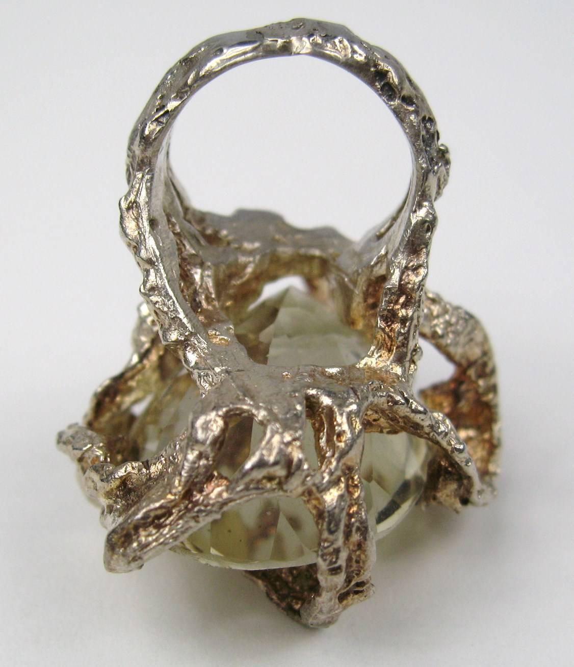 citrine rings sterling silver