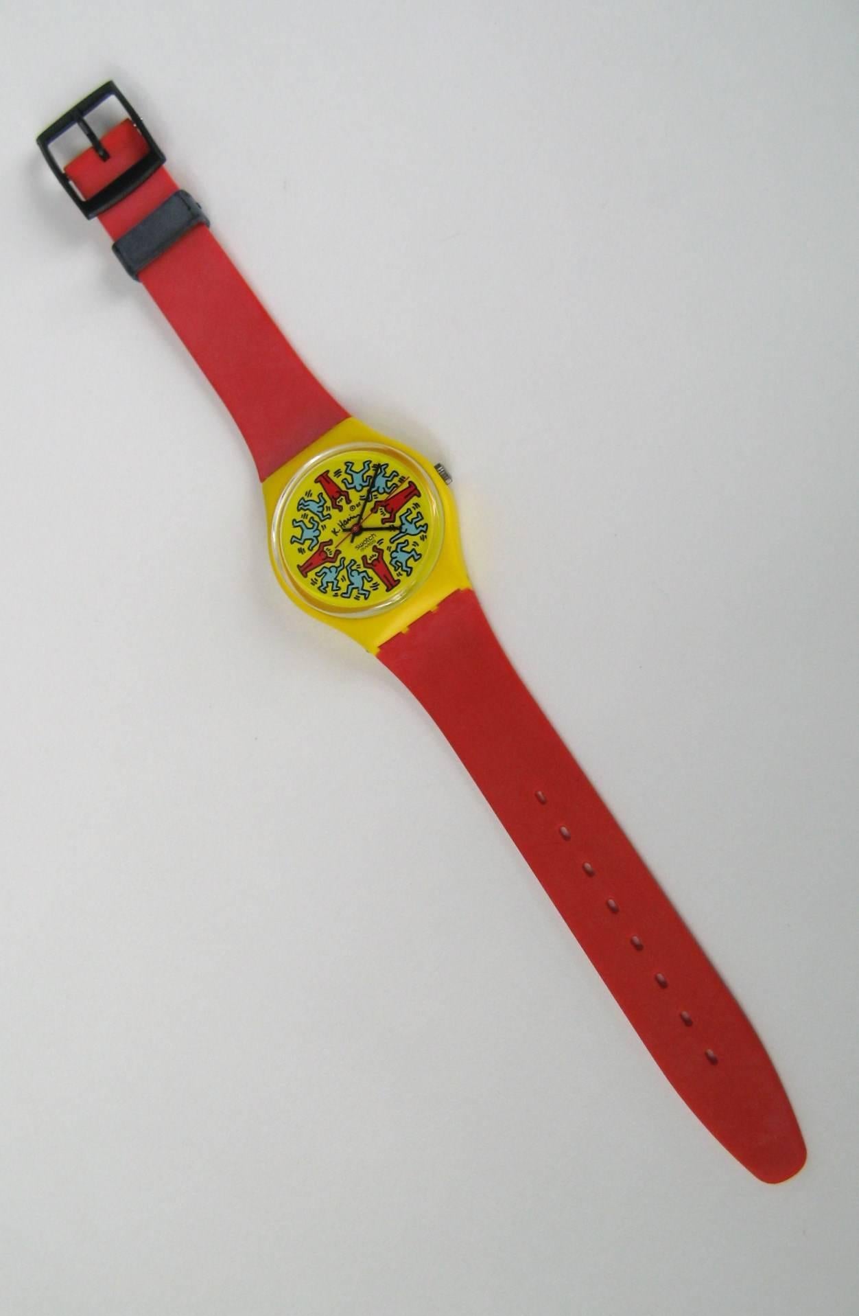 keith haring swatch watch value