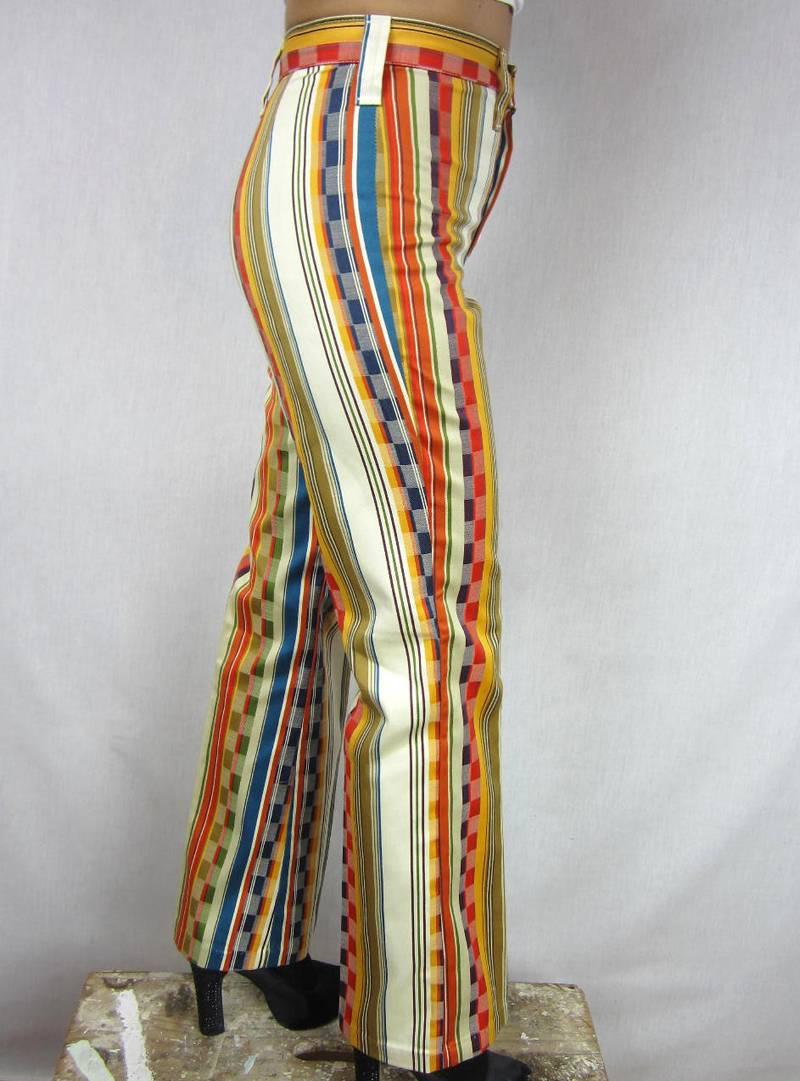 60s striped pants