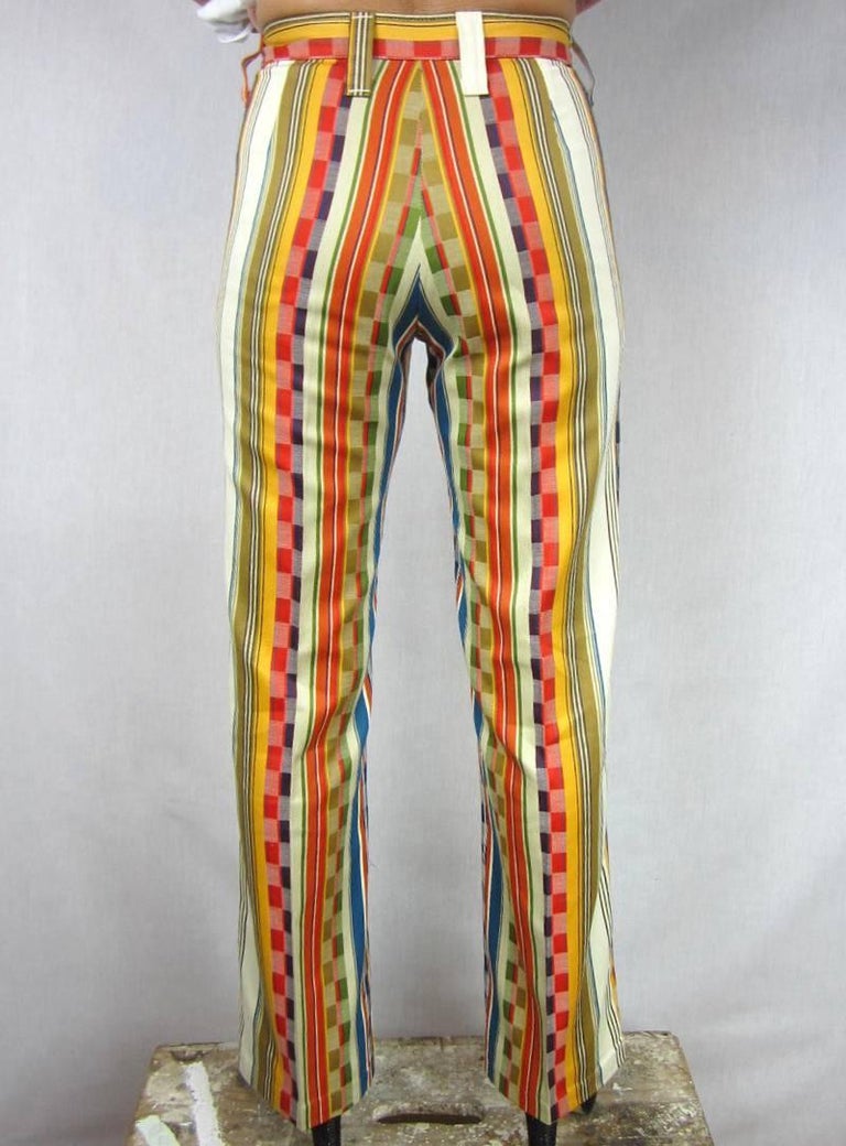 【60's】 vintage Stripe design trousers Vintage 60s striped pants - Gem