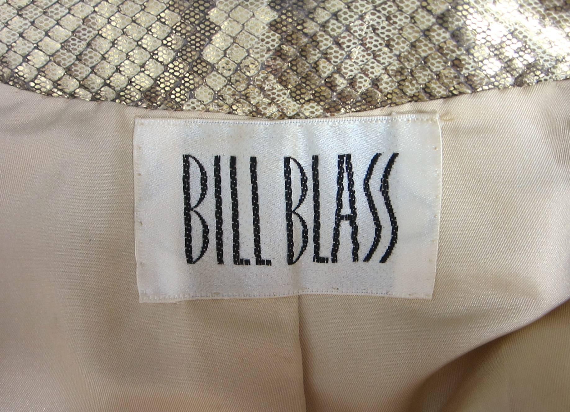 Women's 1980s Bill Blass Snakeskin Jacket New, Never worn 