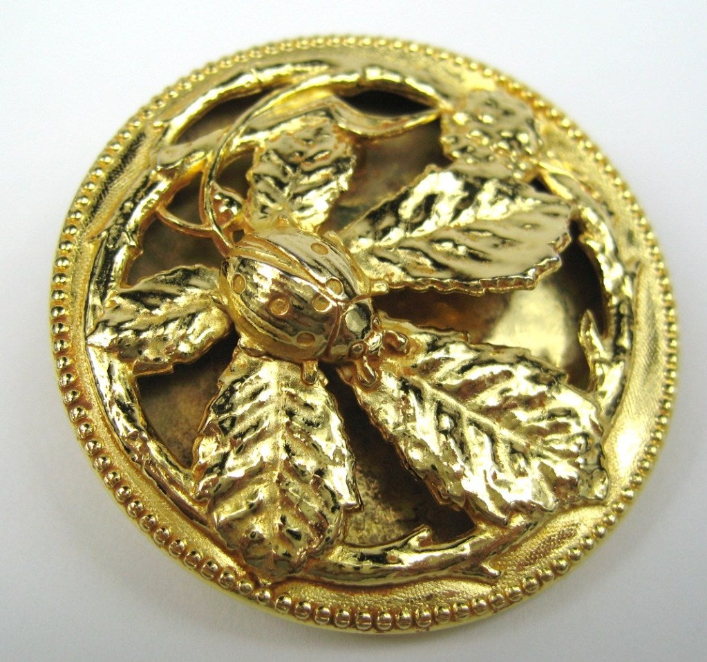 De las mujeres Philippe Ferrandis Pendientes de botones florales Años 90 en venta