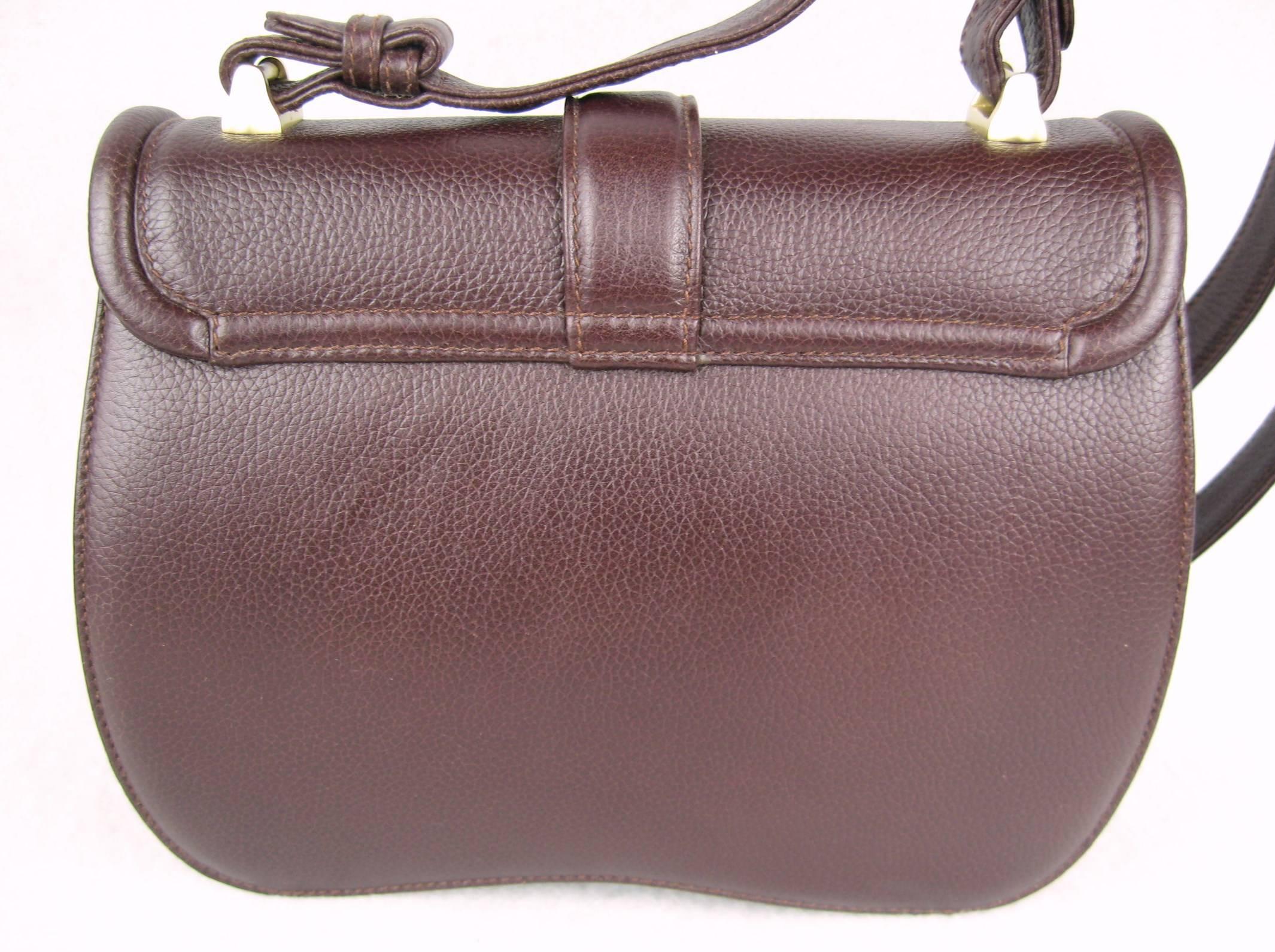 Women's 1995 BARRY KIESELSTEIN CORD Brown Lux Leather Mini Handbag Never Used 