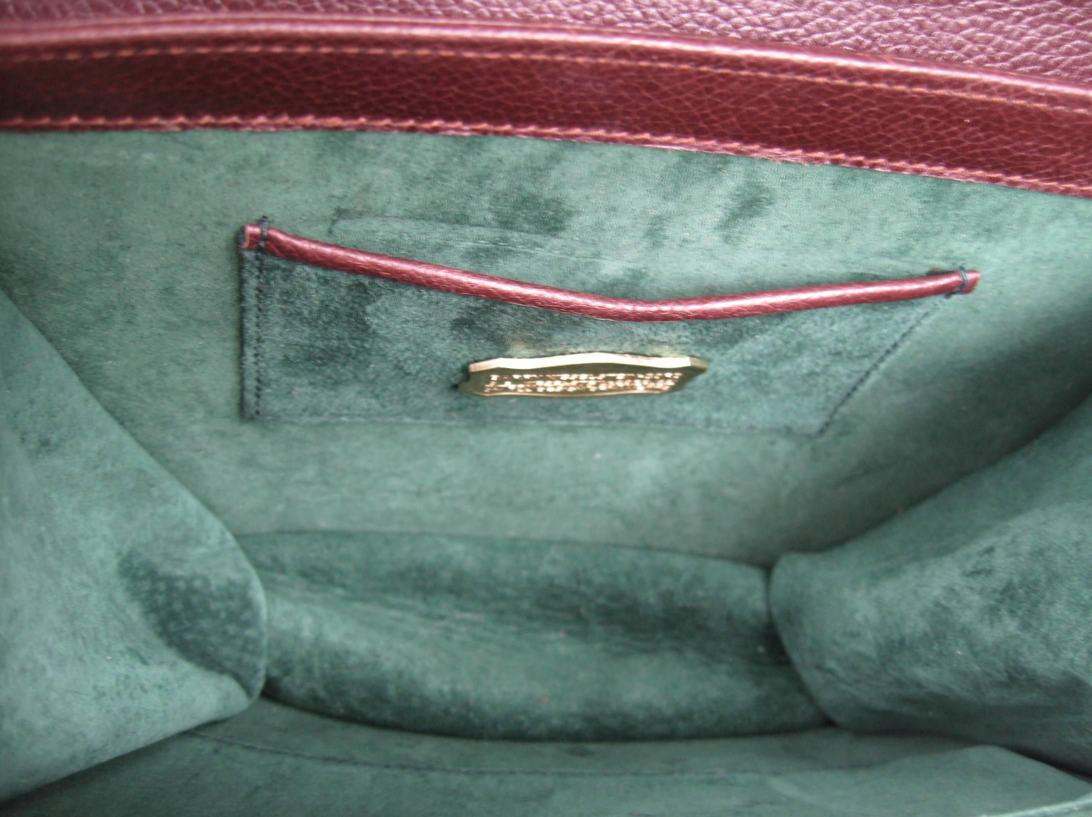 1995 BARRY KIESELSTEIN CORD Brown Lux Leather Mini Handbag Never Used  4