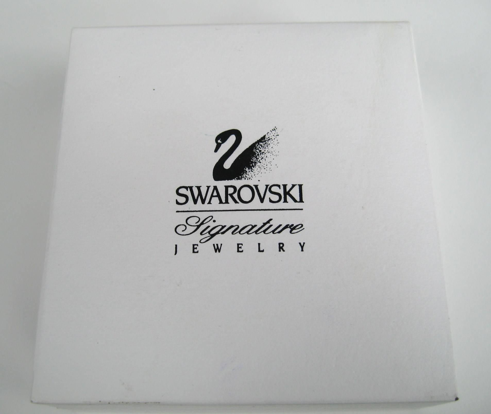 swarovski swan brooch