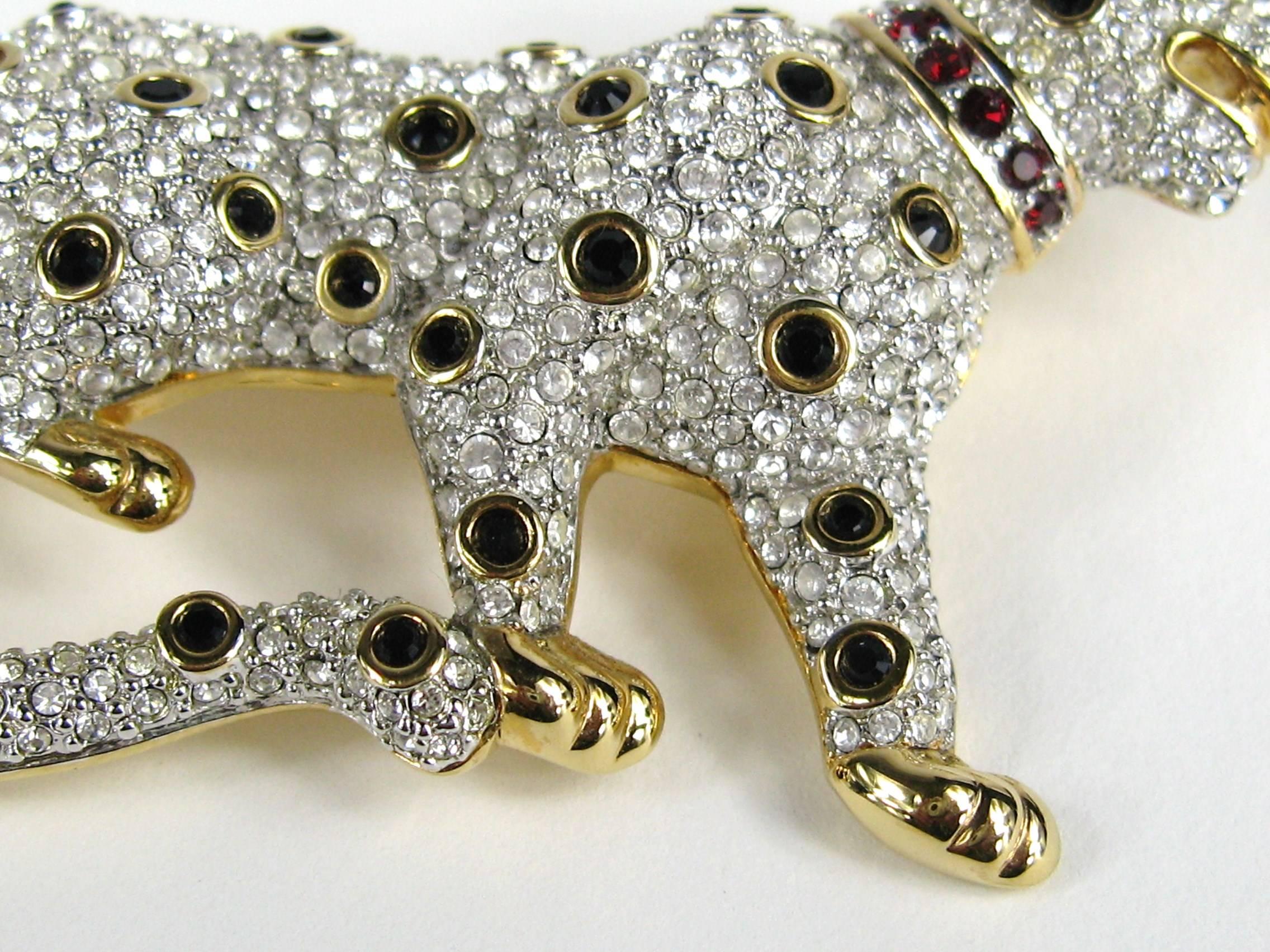 swarovski cat brooch