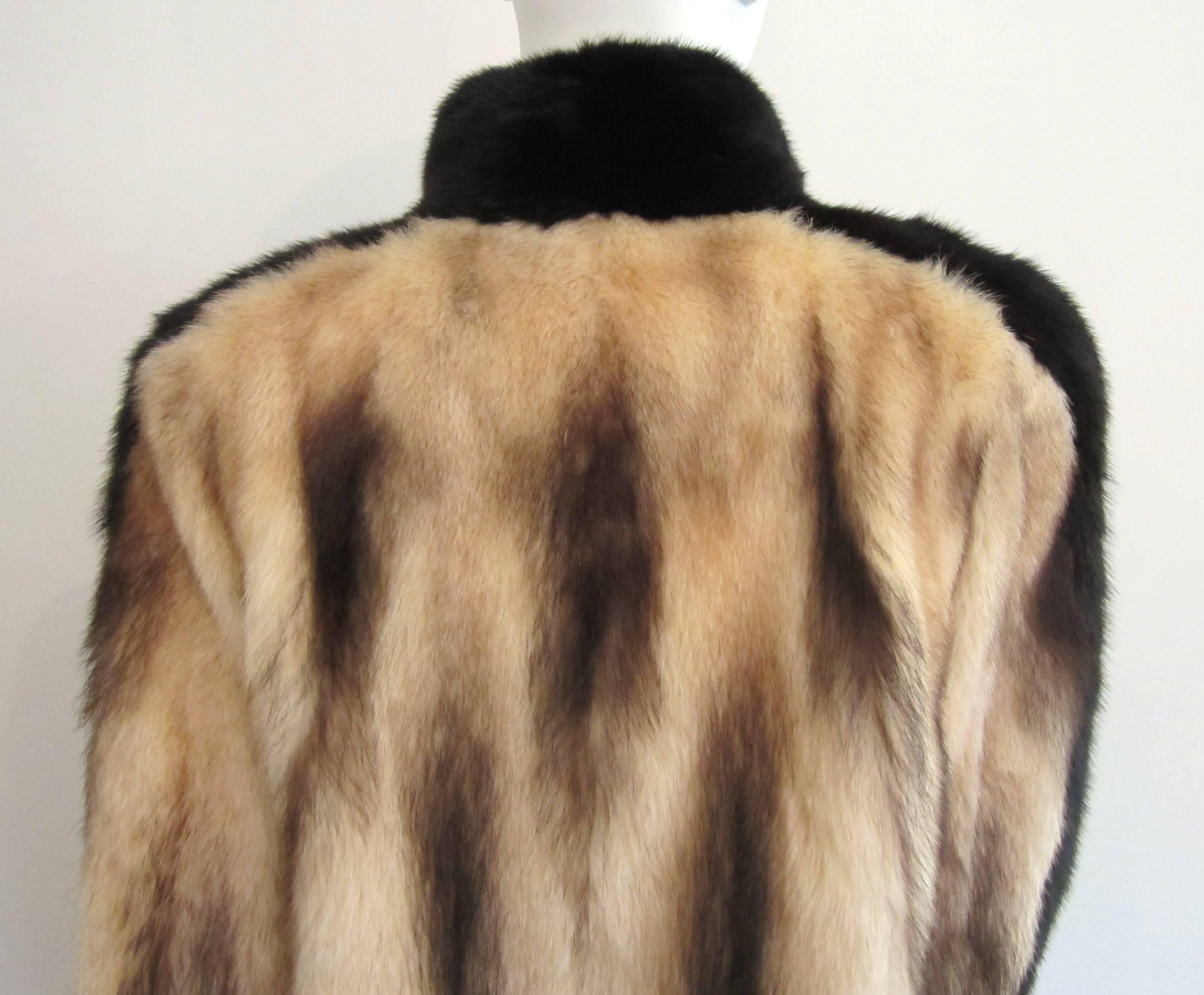 Fitch & Nerz Weich Supple Pelz Jacke Mantel  für Damen oder Herren im Angebot
