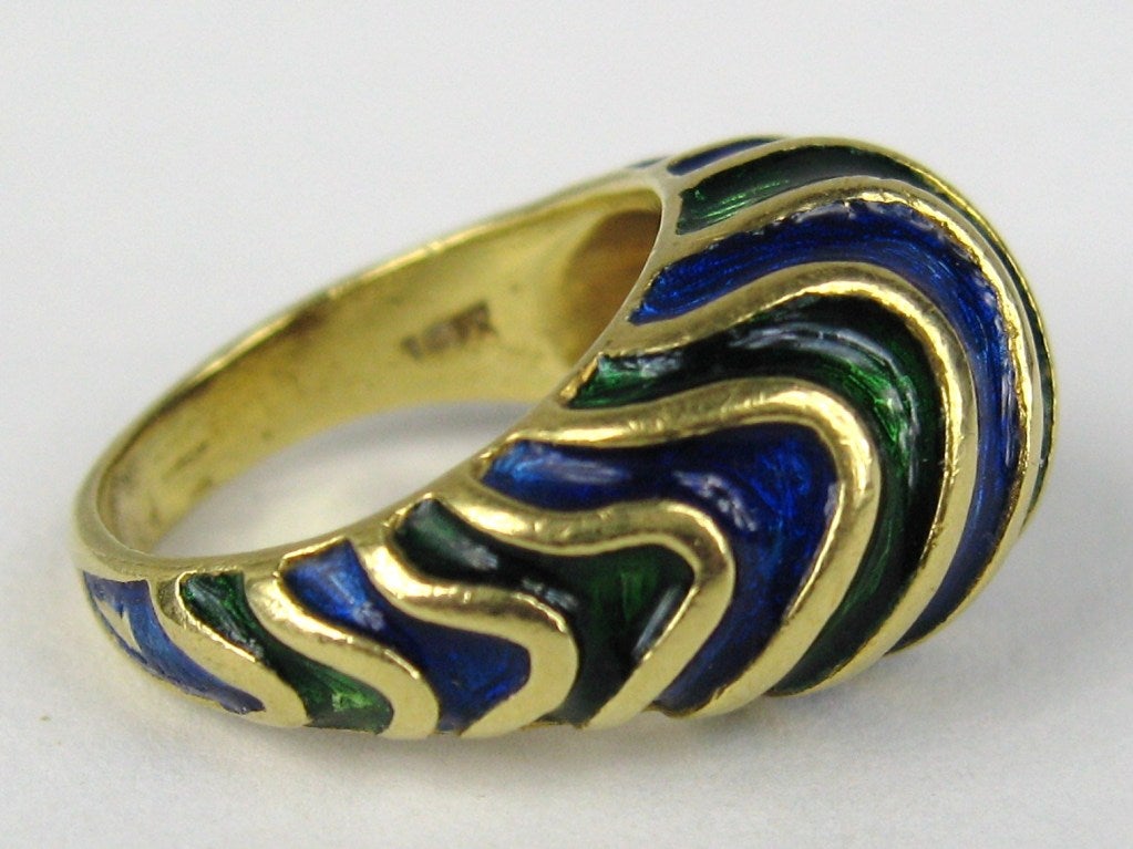 enamel dome ring