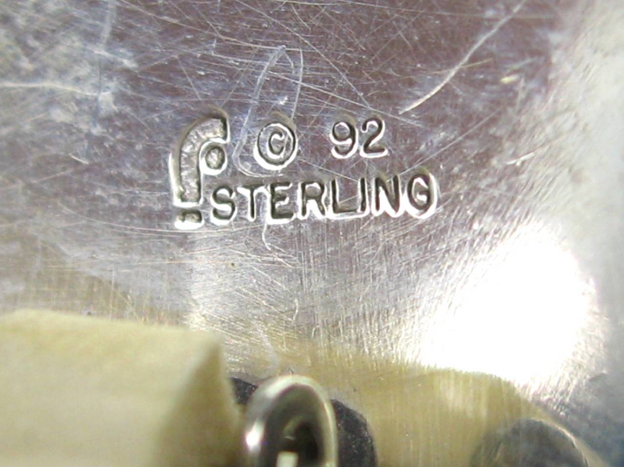 Carol Felley Sterling SIlver Fox Earrings 1992, New Never Worn  1