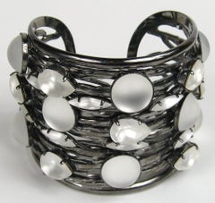 Philippe Ferrandis Bracelet manchette en cage, années 1980