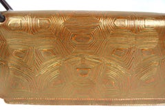 Prada Bronze Leather Handbag New Never Used with tags