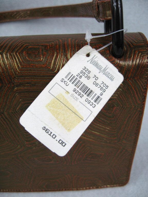Women's Prada Bronze Leather Handbag New Never Used with tags 