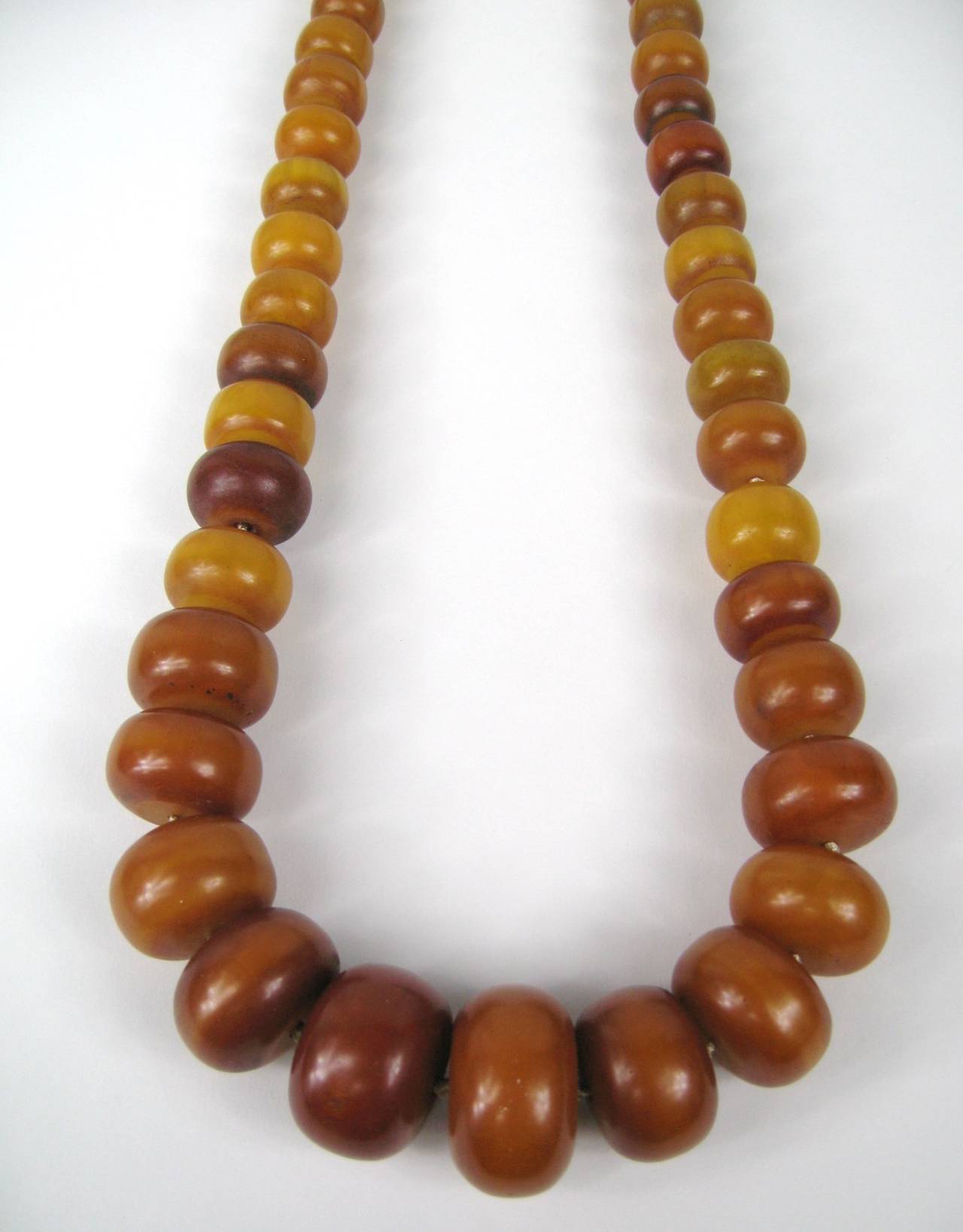 amber bakelite beads