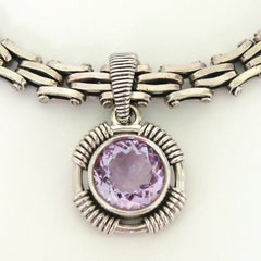 Stephen Dweck Améthyste en argent sterling Améthyste, 1997  Collier n'a jamais été porté