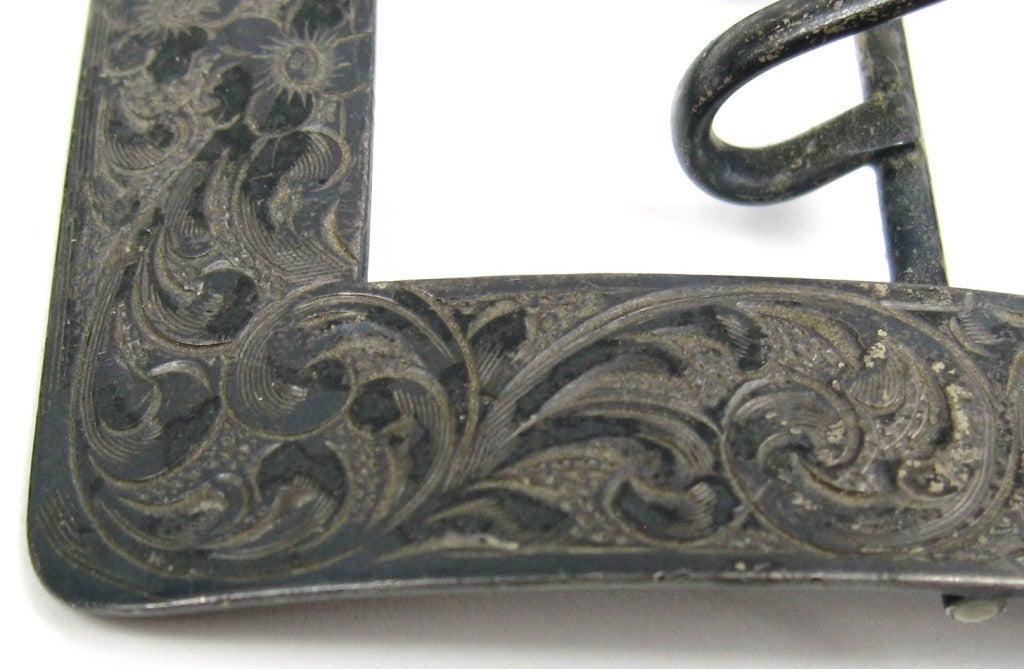 art nouveau belt buckle