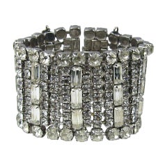 Vintage Kramer Strass Hollywood Glam Armband