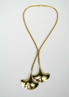 Robert Lee Morris Necklace Double String Ray Lariat 1990s