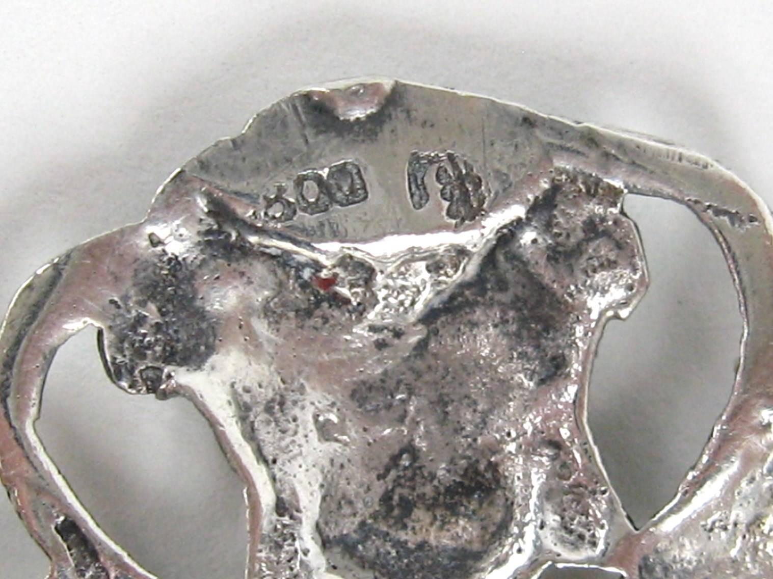 Women's Silver Griffin Dragon Necklace Antique 