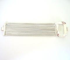 Daniel Swarovski Bracelet Crystal Runway Silver 1990s