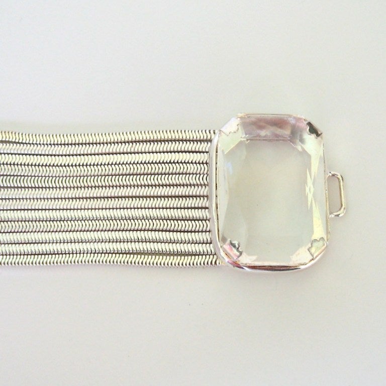 silver swarovski bracelet