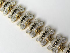Swarovski Crystal Bumble Bee Bracelet 1980s