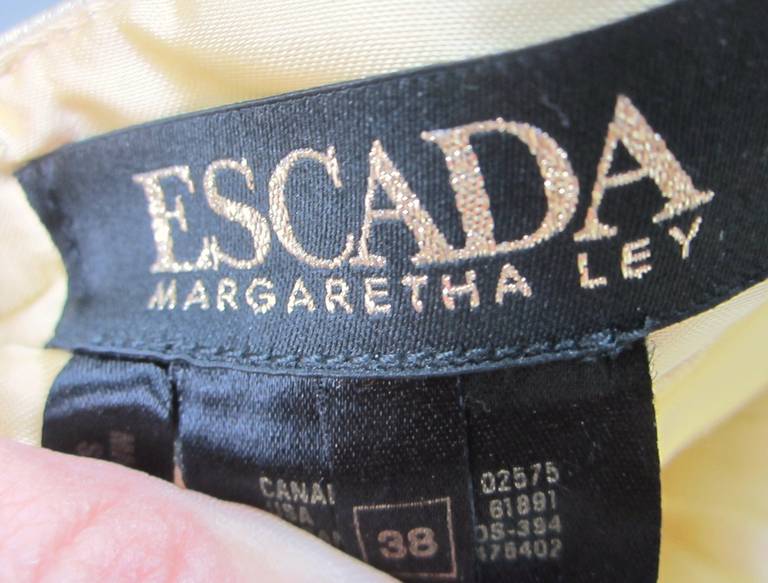 1990's Gold Escada leather Pants New Never worn  For Sale 1