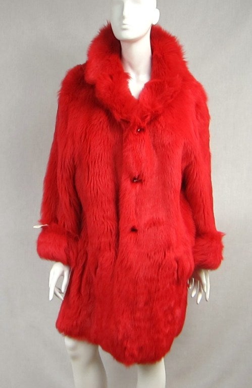 Women's 1990s O/S Reversible Escada Leather & Faux Fur Jacket $4, 000. New Never worn  For Sale
