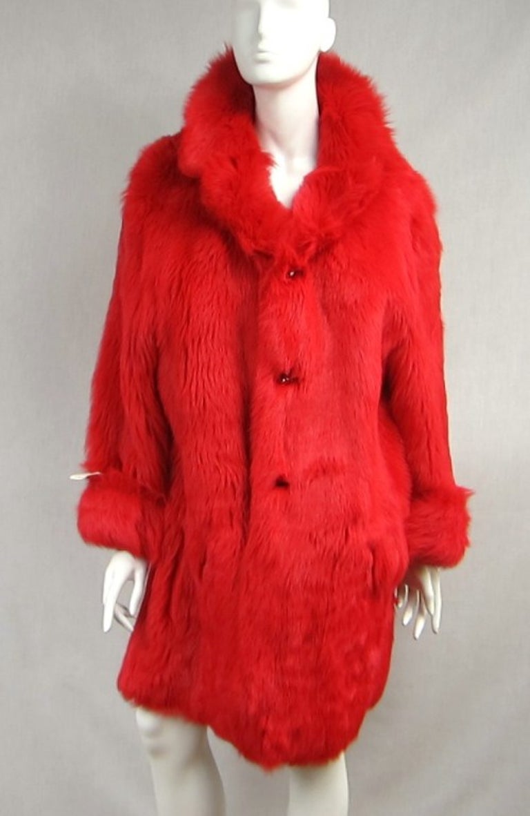 1990s O/S Reversible Escada Leather and Faux Fur Jacket $4,000. New Never  worn For Sale at 1stDibs