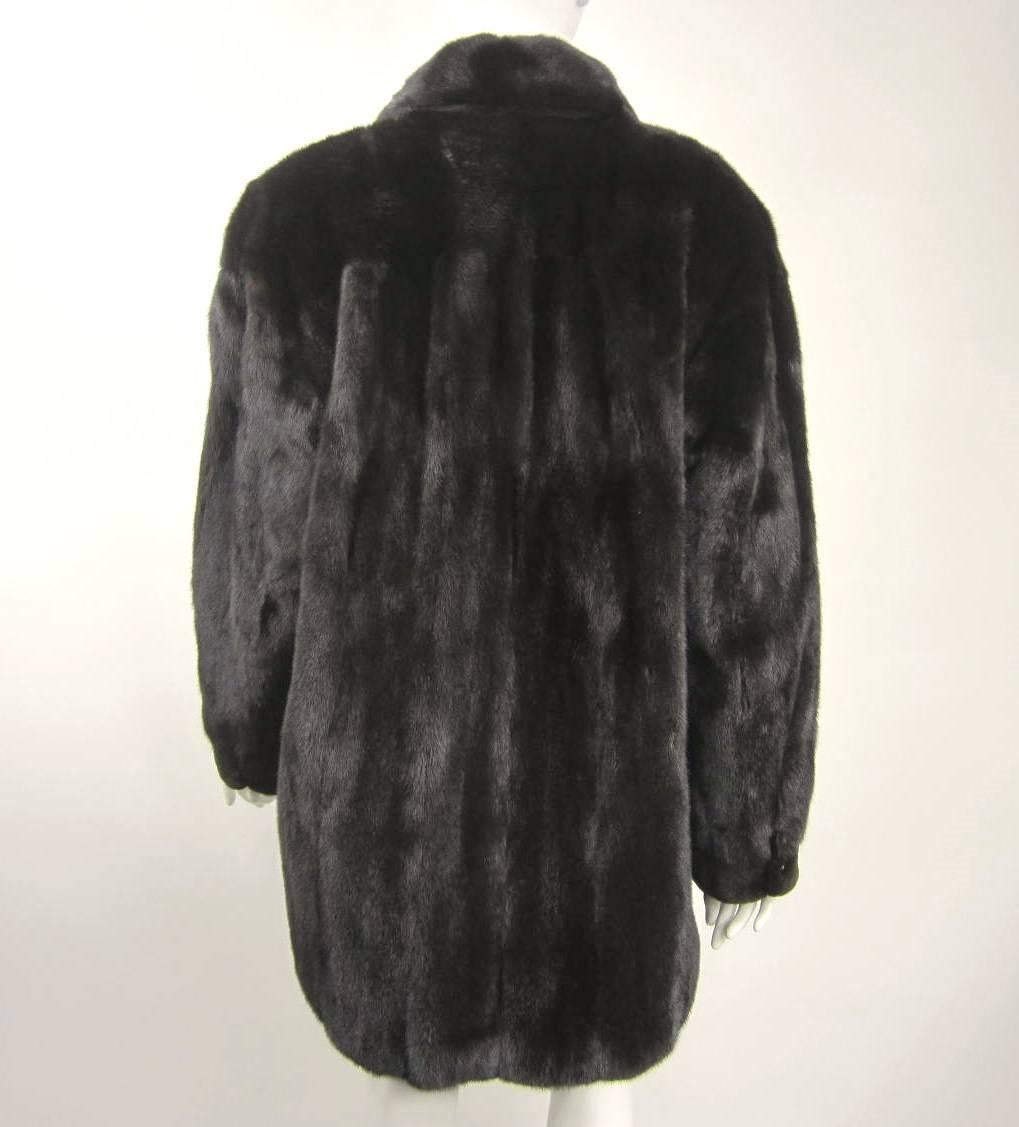 black mink jacket