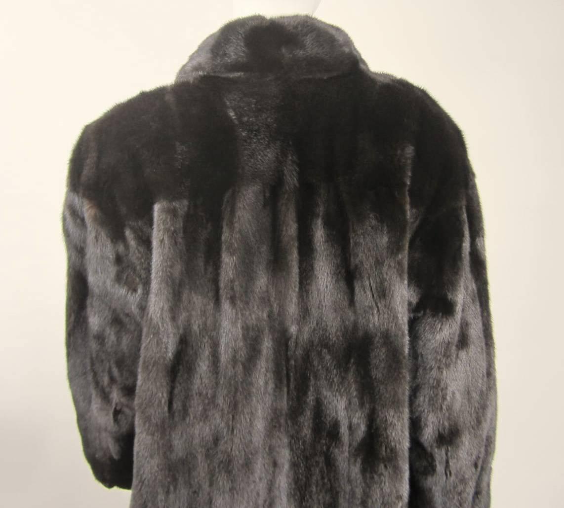 Giacca Ranch Scuro Visone Cappotto Giorgio Sant' Angelo In condizioni buone in vendita a Wallkill, NY