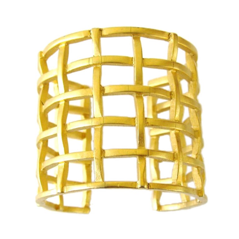 Bracciale a gabbia Karl Lagerfeld  Mai indossato anni '90