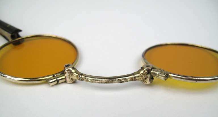 14 Karat Gold lorgnette Opernbrille mit Schildpatt-Griff im Zustand „Gut“ im Angebot in Wallkill, NY