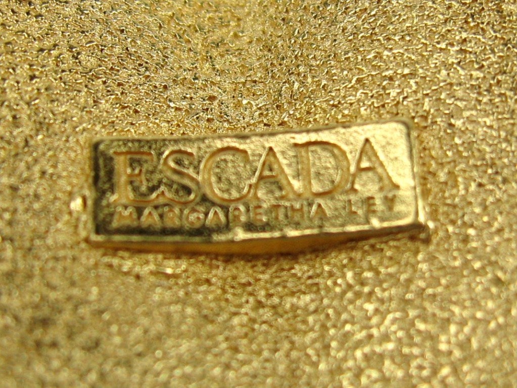  1980s Escada Gold Leaf Necklace, New never Worn  For Sale 1