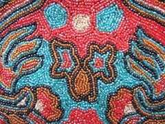 Rich Jeweled Tone Walborg Beaded Clutch Purse 1940s Vintage