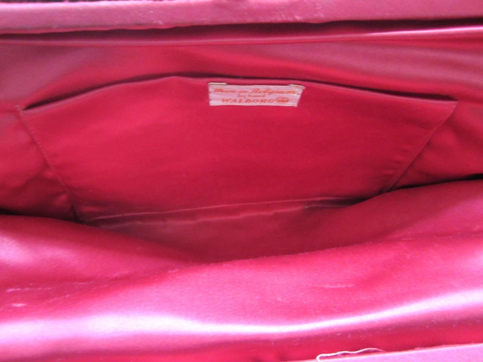 Rich Jeweled Tone Walborg Beaded Clutch Purse 1940s Vintage 1