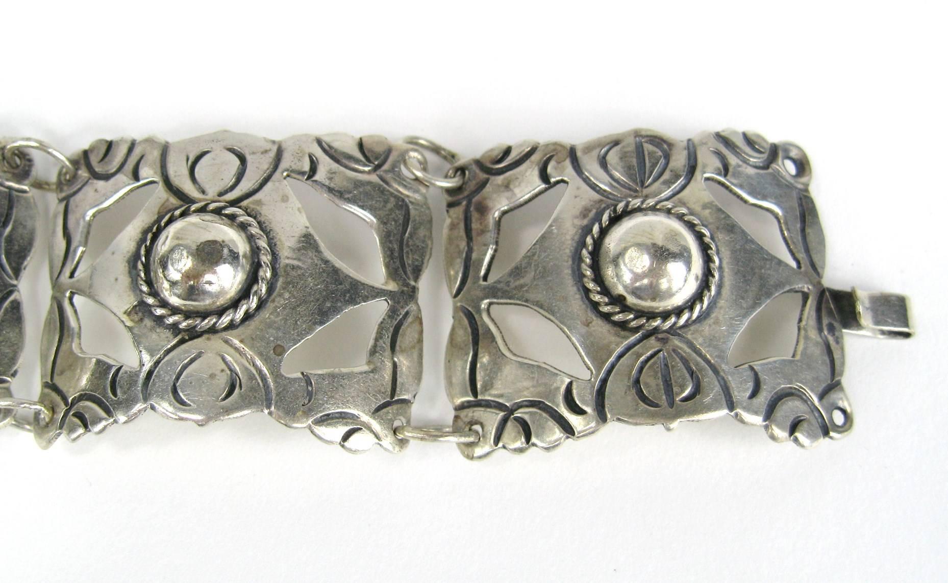 mexican silver bracelets vintage