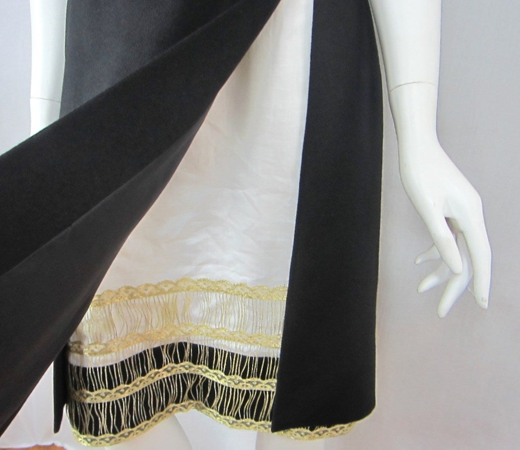 Yves Saint Laurent YSL Trägerloses kleines schwarzes Kleid aus Kaschmir 1990er Jahre Spinnenwebe Damen im Angebot