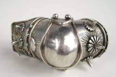 Large Articulated Sterling Silver Armor Shield Ring Viking Goth