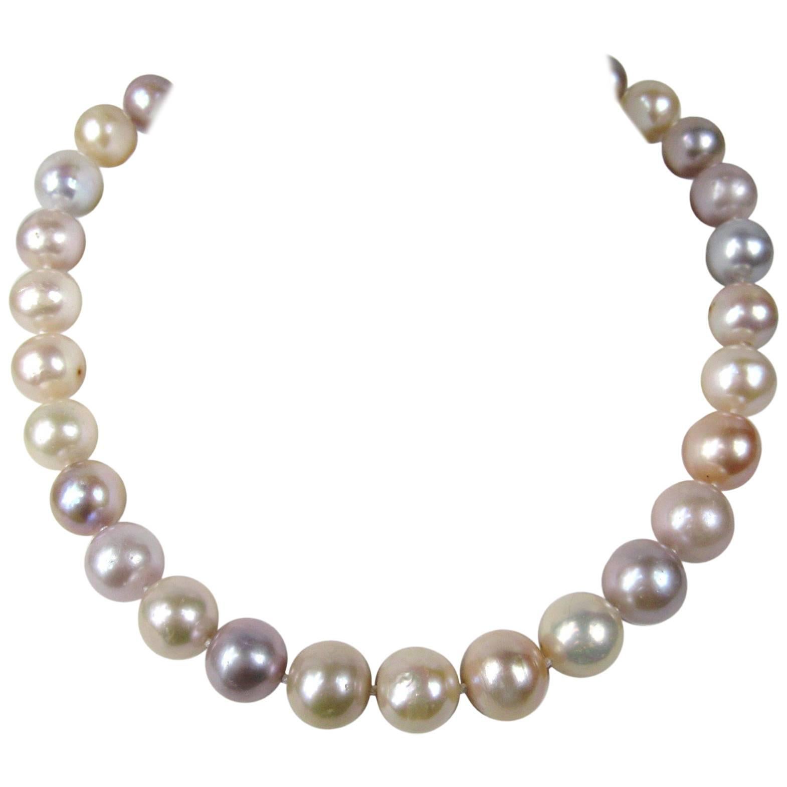 South Sea Baroque Cultured Multi Colored Pearl Necklace