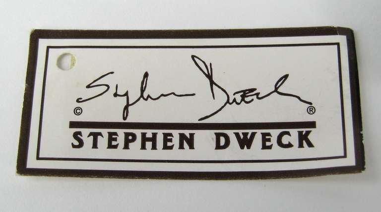 Stephen Dweck, geblümter geschnitzter Ring aus Sterlingsilber, neu, nie getragen 1992 Damen im Angebot