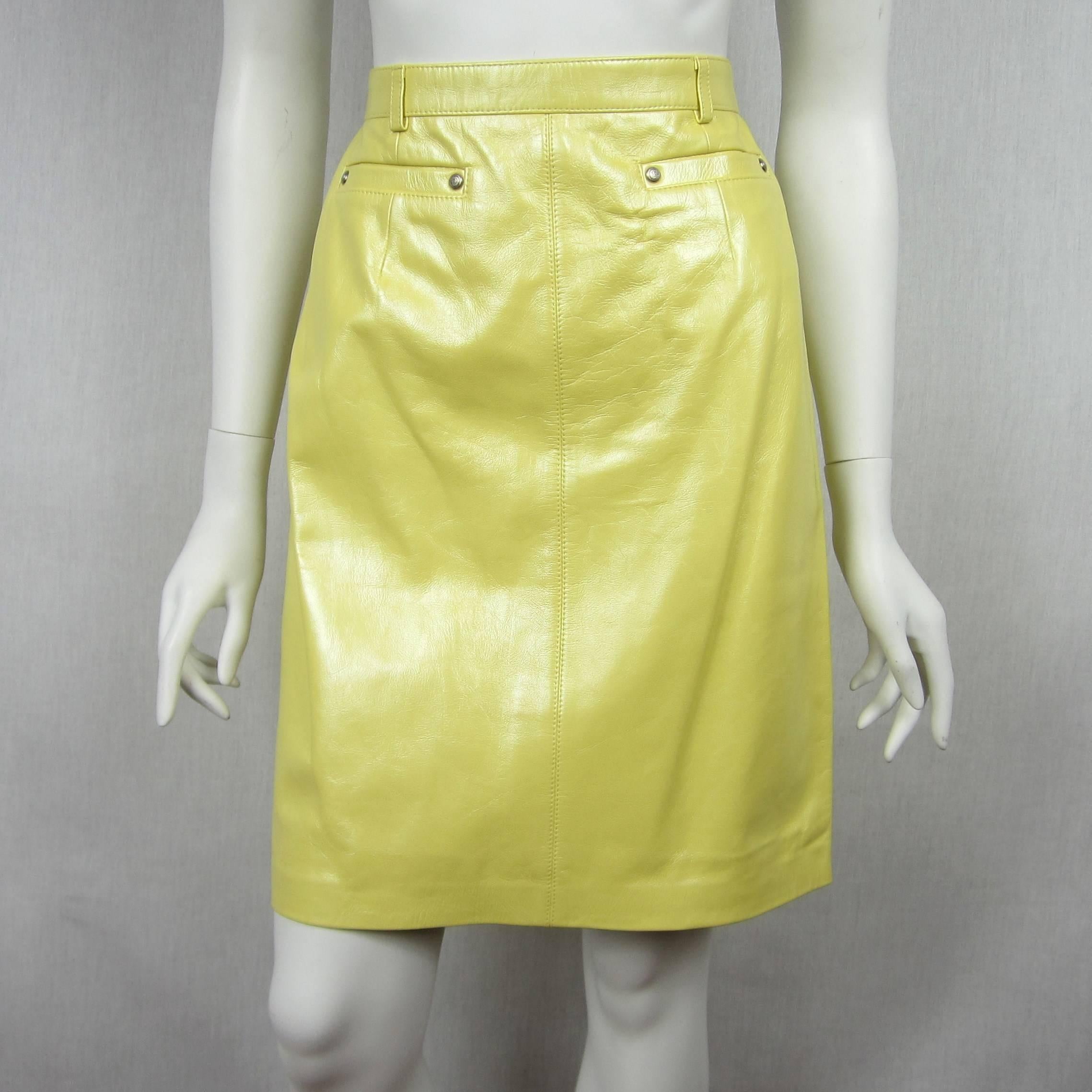 yellow pearl skirt