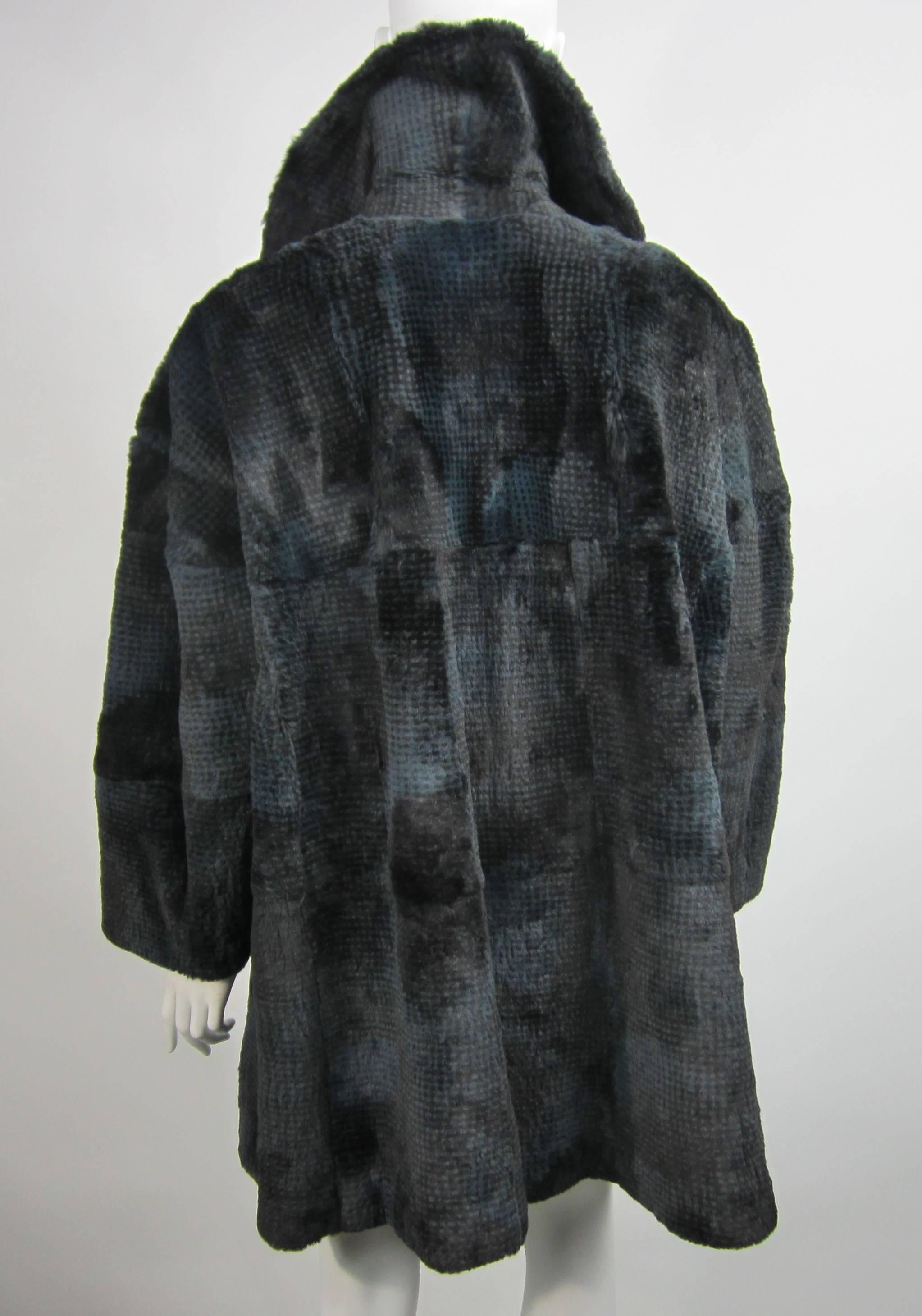  Revillon Mink Sheared fur Jacket Paris Made Large Unisex Coat  In Good Condition For Sale In Wallkill, NY