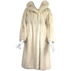 Pearl Mink Portrait Col Poussette Manteau Veste Bonwit Teller