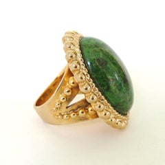 Jaspis gewaschener Sterlingsilber-Ring von Stephen Dweck  1992