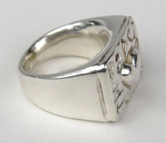 Robert Lee Morris, bague cœur en argent sterling, années 1990
