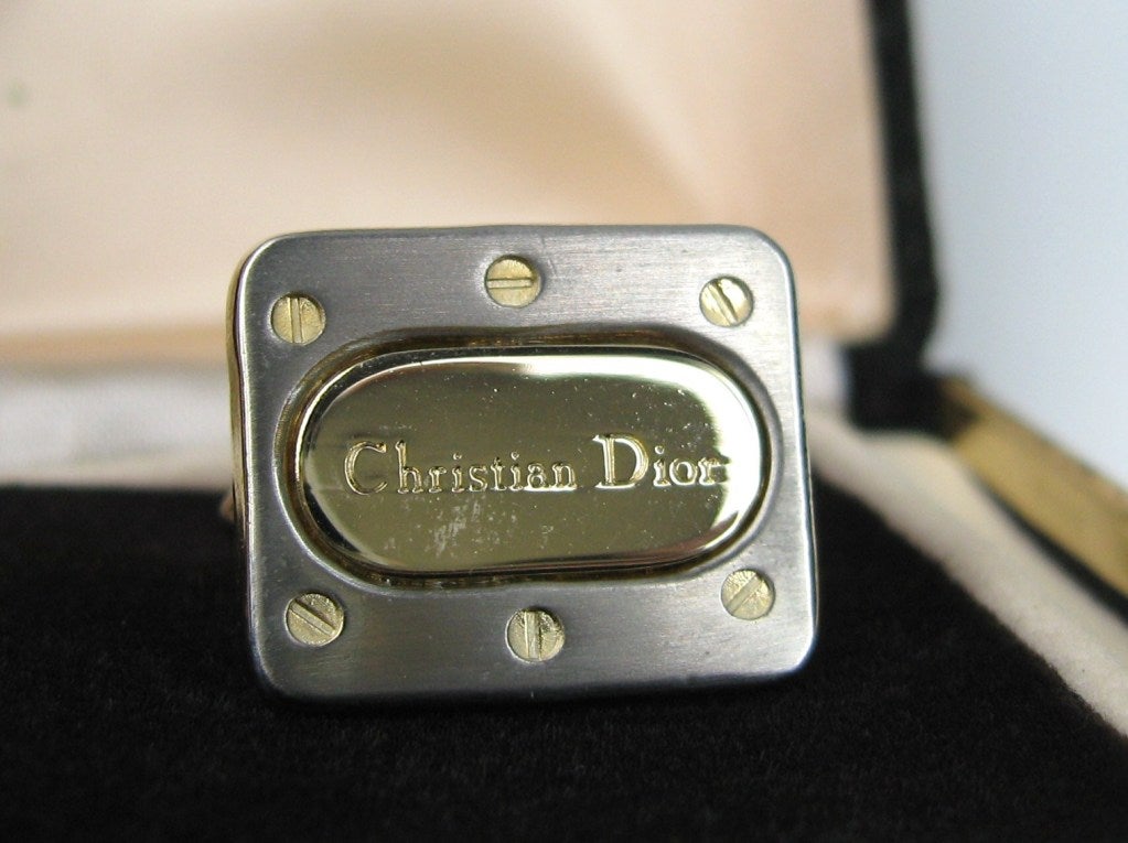 christian dior cufflinks