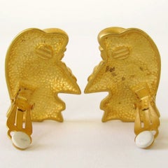 Karl Lagerfeld Amour Head Dress Earrings New, Never worn 1990s
