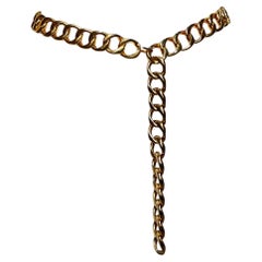 Chanel Fall 1992 Gold Toned Chain Link Swag Belt